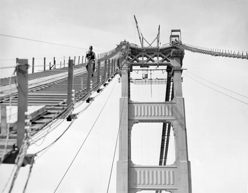 Illustration for article titled Tardaron cuatro años en construir el Golden Gate, y estas imágenes explican perfectamente la razón